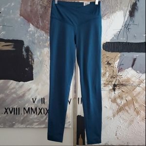 NWT Jenni Full Length Leggings Cross Band Front Legion Blue Women XS